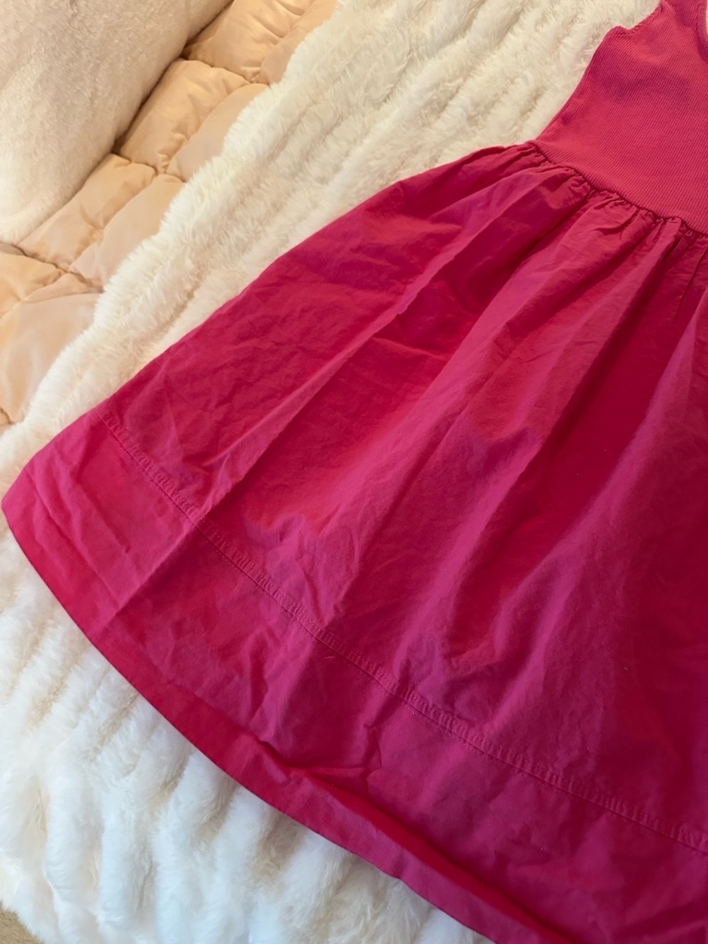 Zara Chalk Pink Sleeveless A-line Mini Dress Size S - Picture 3 of 7